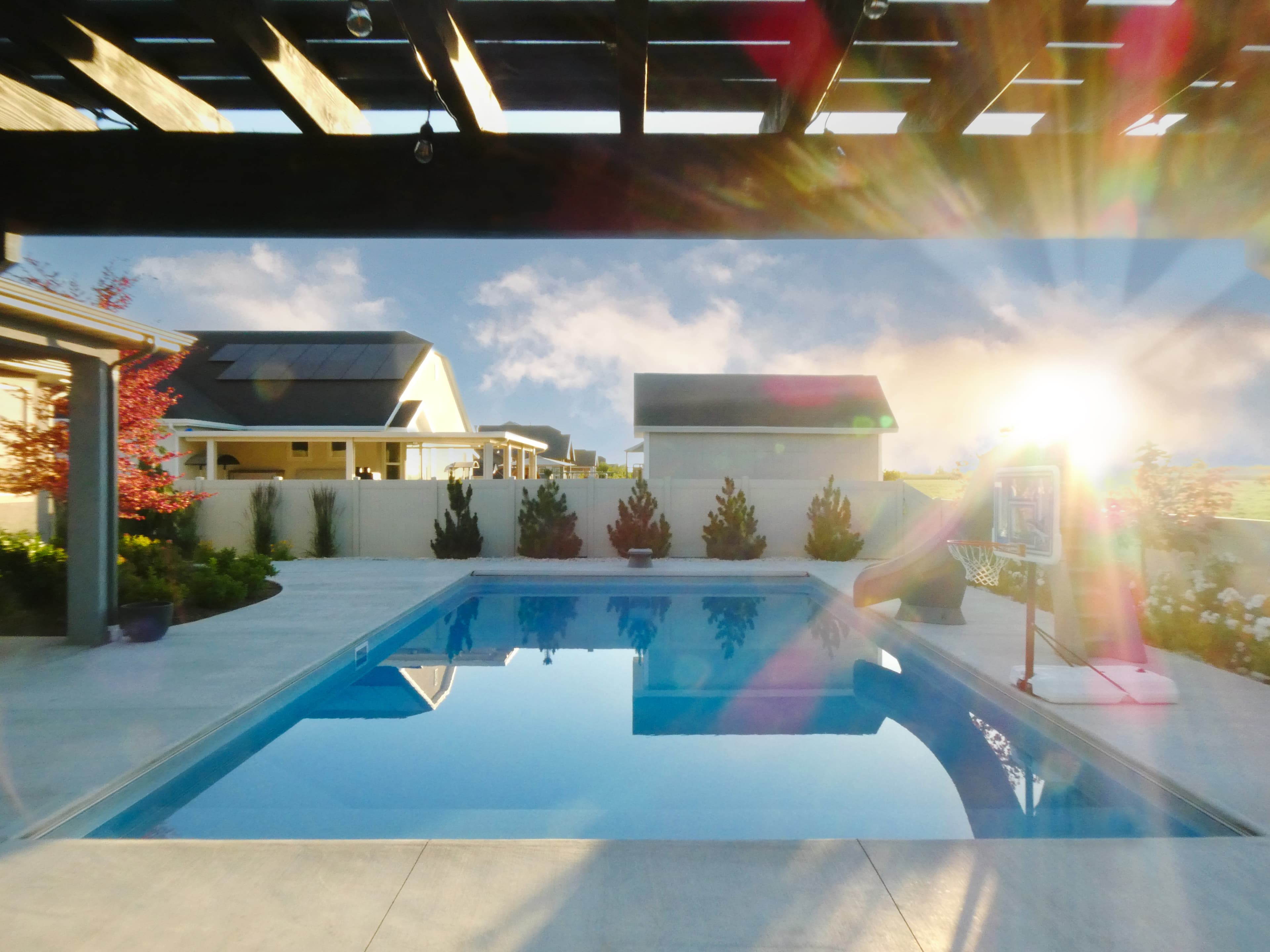 Davenport family pool — Patriot Pools build